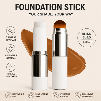 🎉BUY 1 GET 1 FREE🎉Color-Changing Foundation Stick with Collagen Capsules - Dual-Ended with Detachable Brush