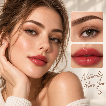 2-in-1 Dual-Ended Peel-Off Brow & Lip Tint Gel — Fluffy Brows & Lasting Lip Color