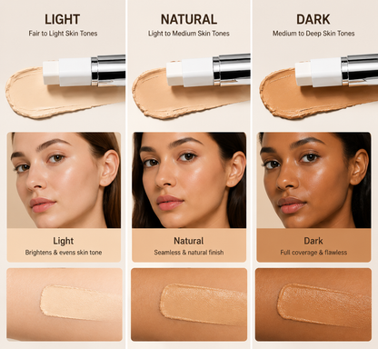 🎉BUY 1 GET 1 FREE🎉Color-Changing Foundation Stick with Collagen Capsules - Dual-Ended with Detachable Brush